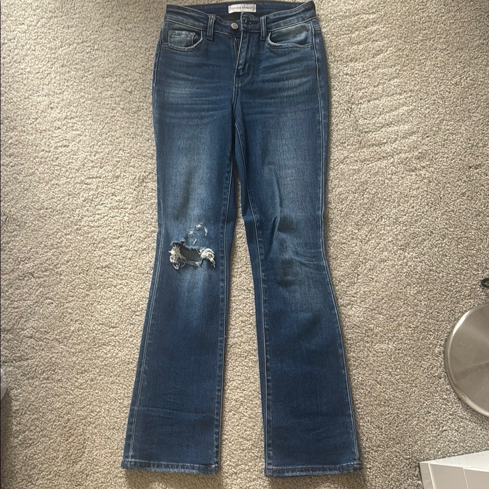 Women's Flying Monkey Blue Flare Jeans